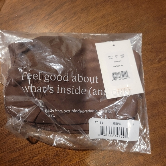 Andie Swim The Scala Top Espresso S NWT - Picture 2 of 4